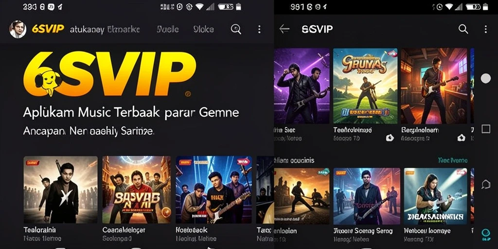Screenshot gameplay 6SVIP menampilkan berbagai fitur musik interaktif.