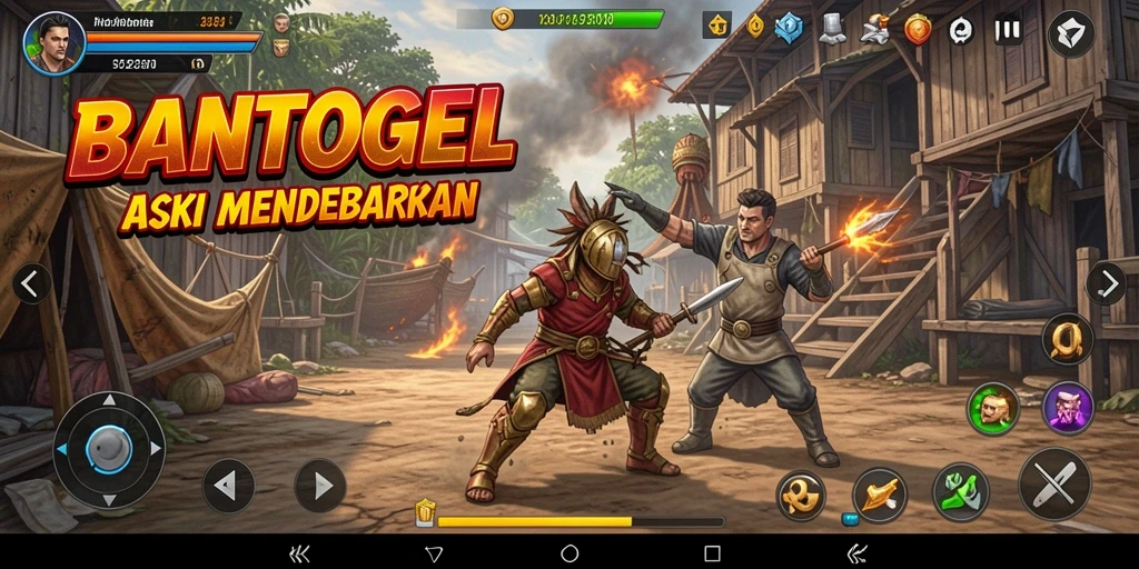 Tampilan gameplay BANTOGEL yang penuh aksi dan seru.