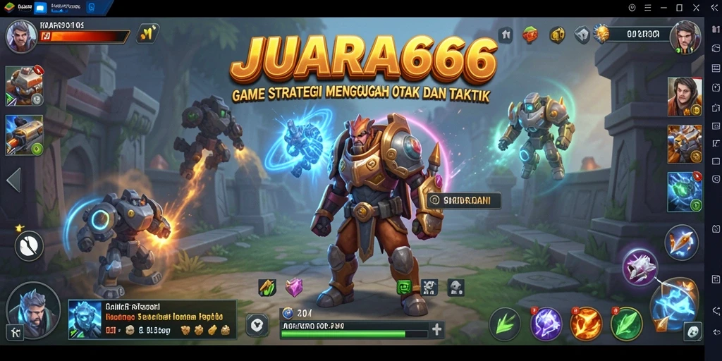 Tampilan gameplay JUARA666 yang penuh strategi dan taktik.