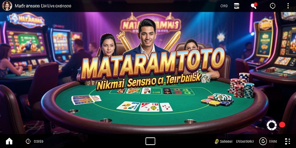 Tampilan menarik gameplay Live Casino di MATARAMTOTO.