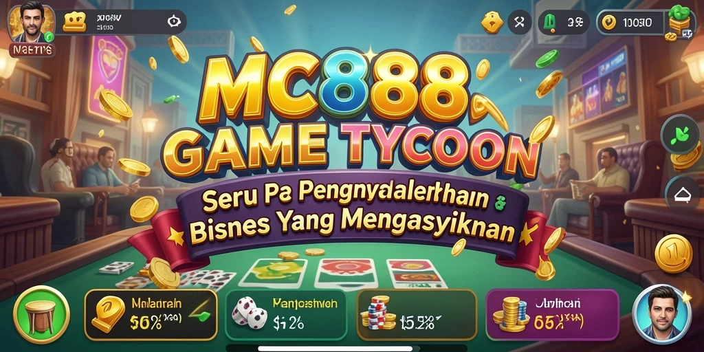 Tampilan gameplay MC888 yang menarik dan menantang dalam mengelola bisnis.